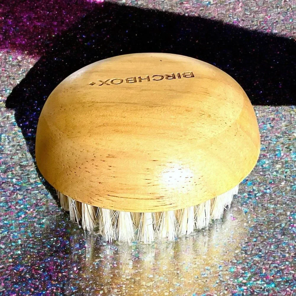 Birchbox Wooden Body Brush with Birchbox Logo New In Package